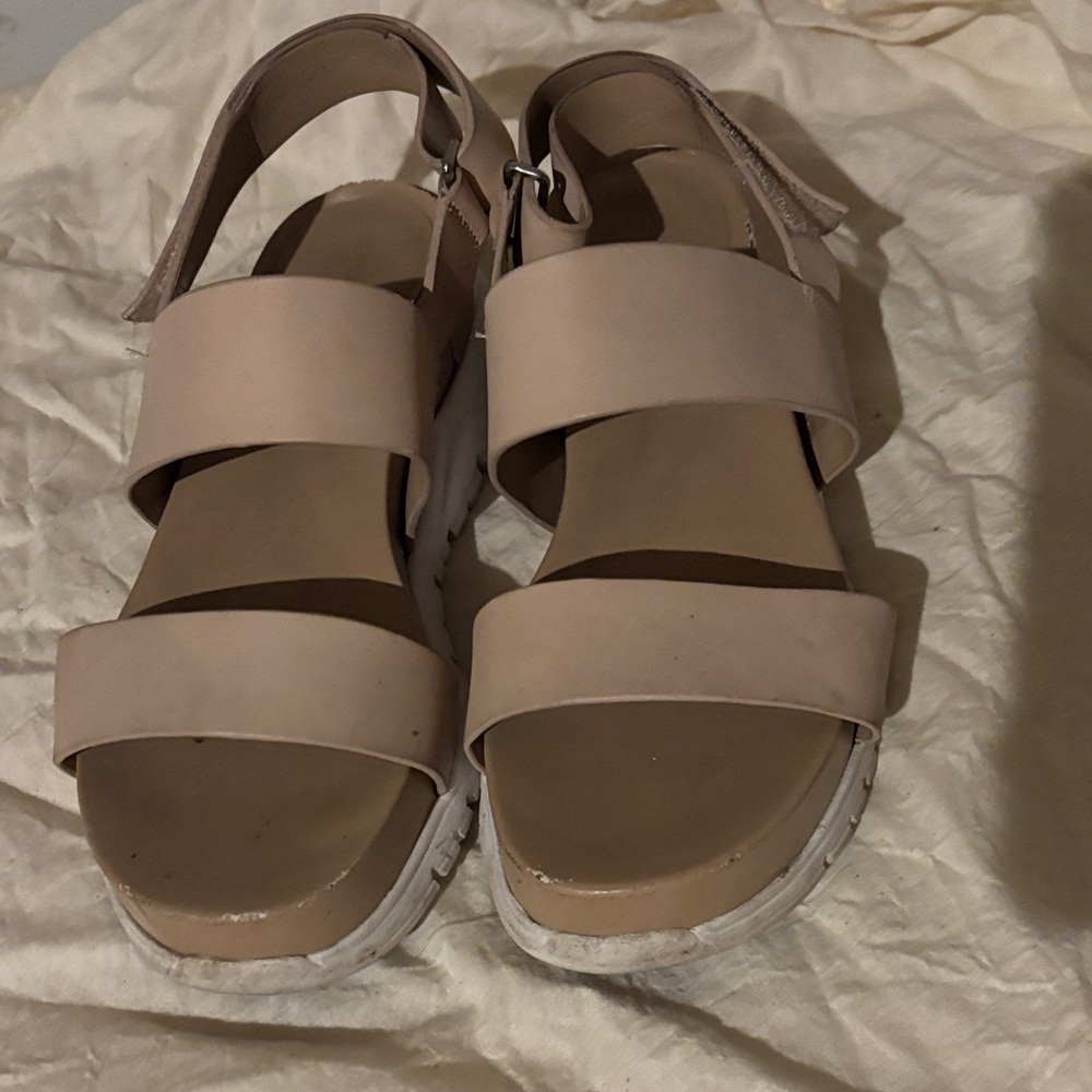 Cole Haan Blush Platform Strap Sandals